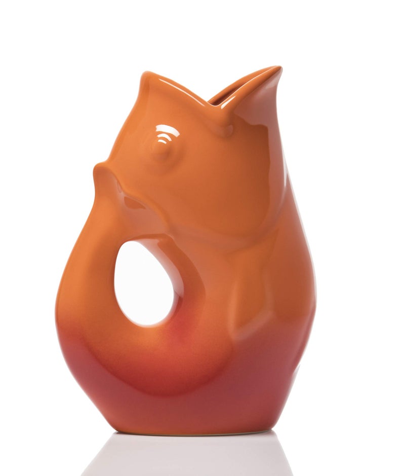 Gurgle Pot Pitcher 42 oz Ombre Red - Image 1